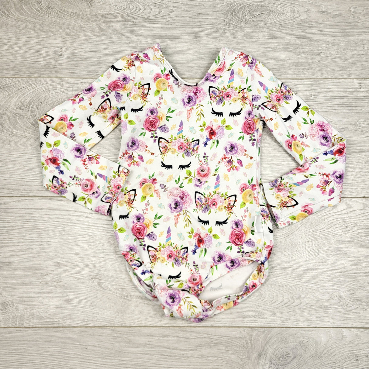 MTAY1 - Pixel Weave Boutique leotard with unicorns. Approx 24 months