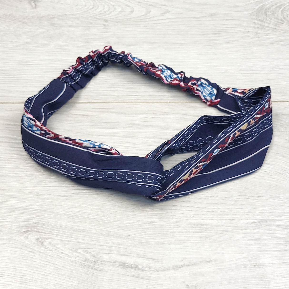 NGVU1 - Navy patterned headband (for older kids)