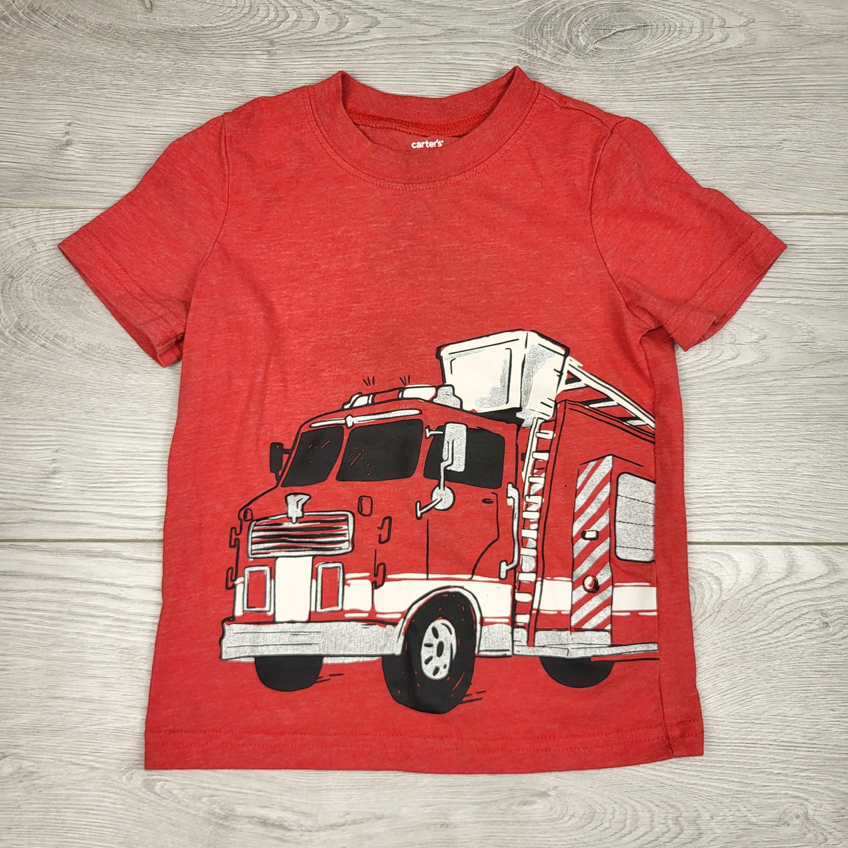 KARE11 - Carters red t-shirt with firetruck. Size 2T