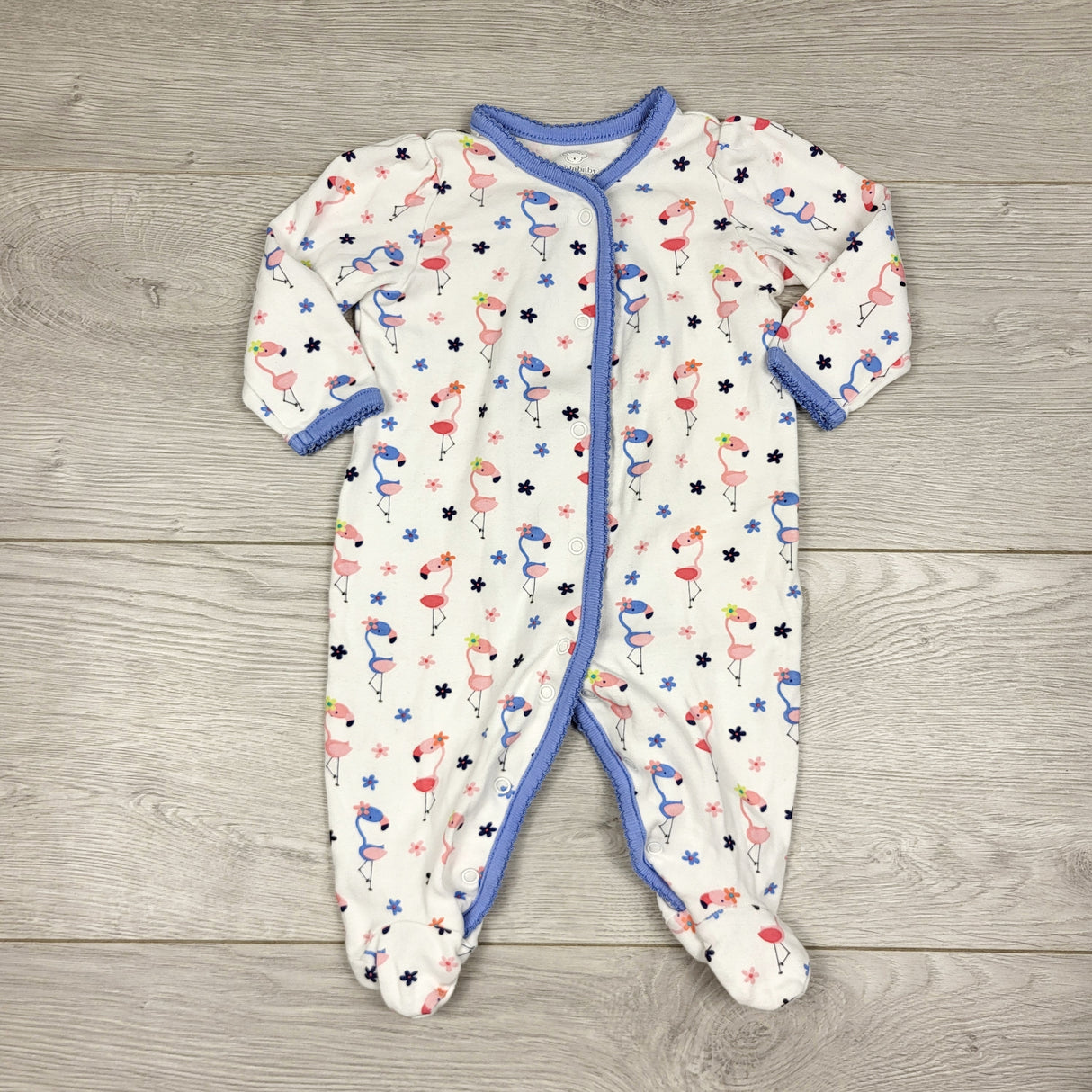KARE11 - Koala Baby cotton sleeper with flamingos. Size 0-3 months