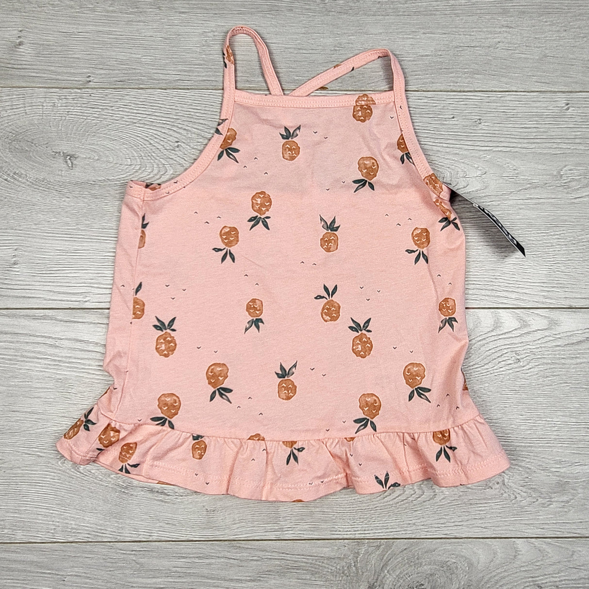 RZA1 - NEW - Oshkosh pink pineapple tank top. Size 5T