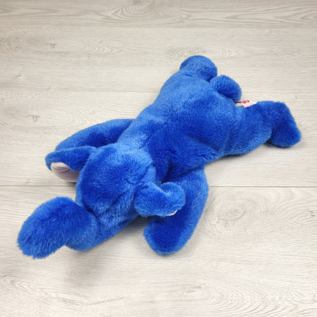 HBRK11 - Vintage Ty "Peanut" elephant beanie buddy in royal blue colour.