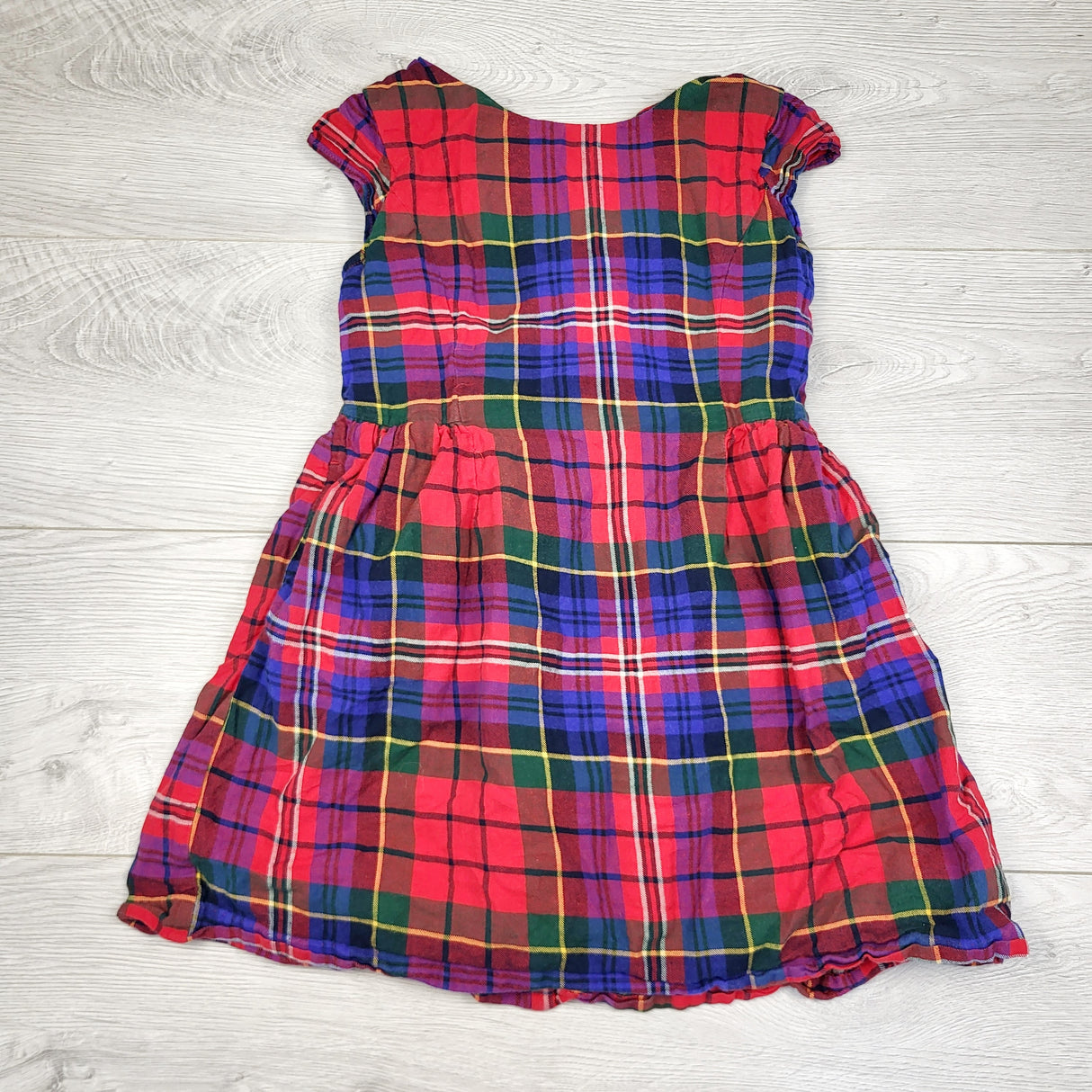 ESZ4 - Gap red plaid dress. Size 6/7