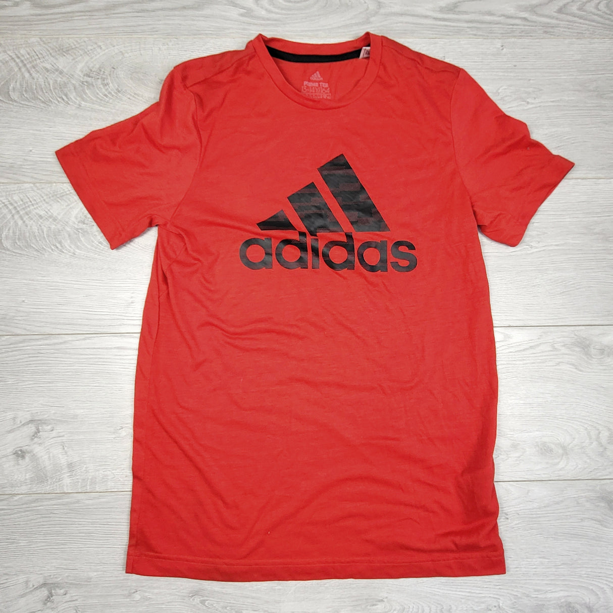 SPLT4 - Adidas red "Prime Tee" active t-shirt. Size 13/14