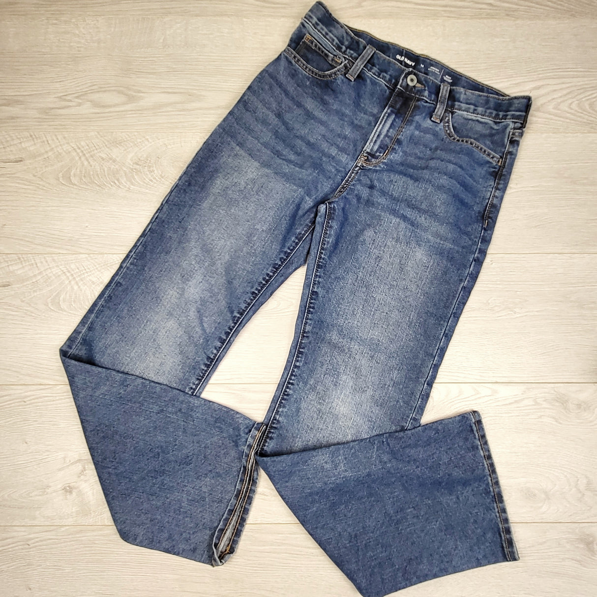 SPLT4 - Old Navy straight leg jeans. Size 14