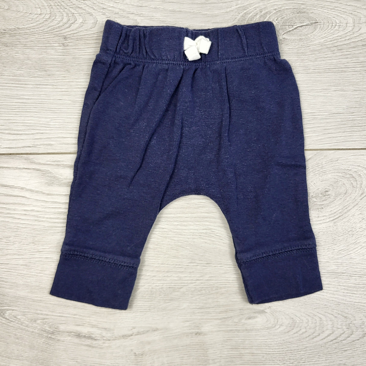 RBEN5 - Carters navy cotton pants. Newborn size