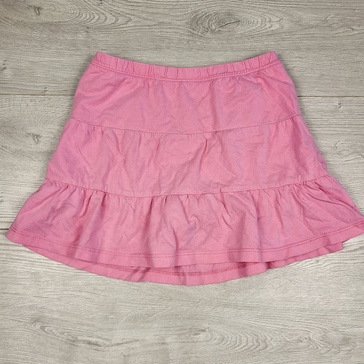 MHL2 - Children's Place pink tiered skirt with built in shorts. Size 7/8