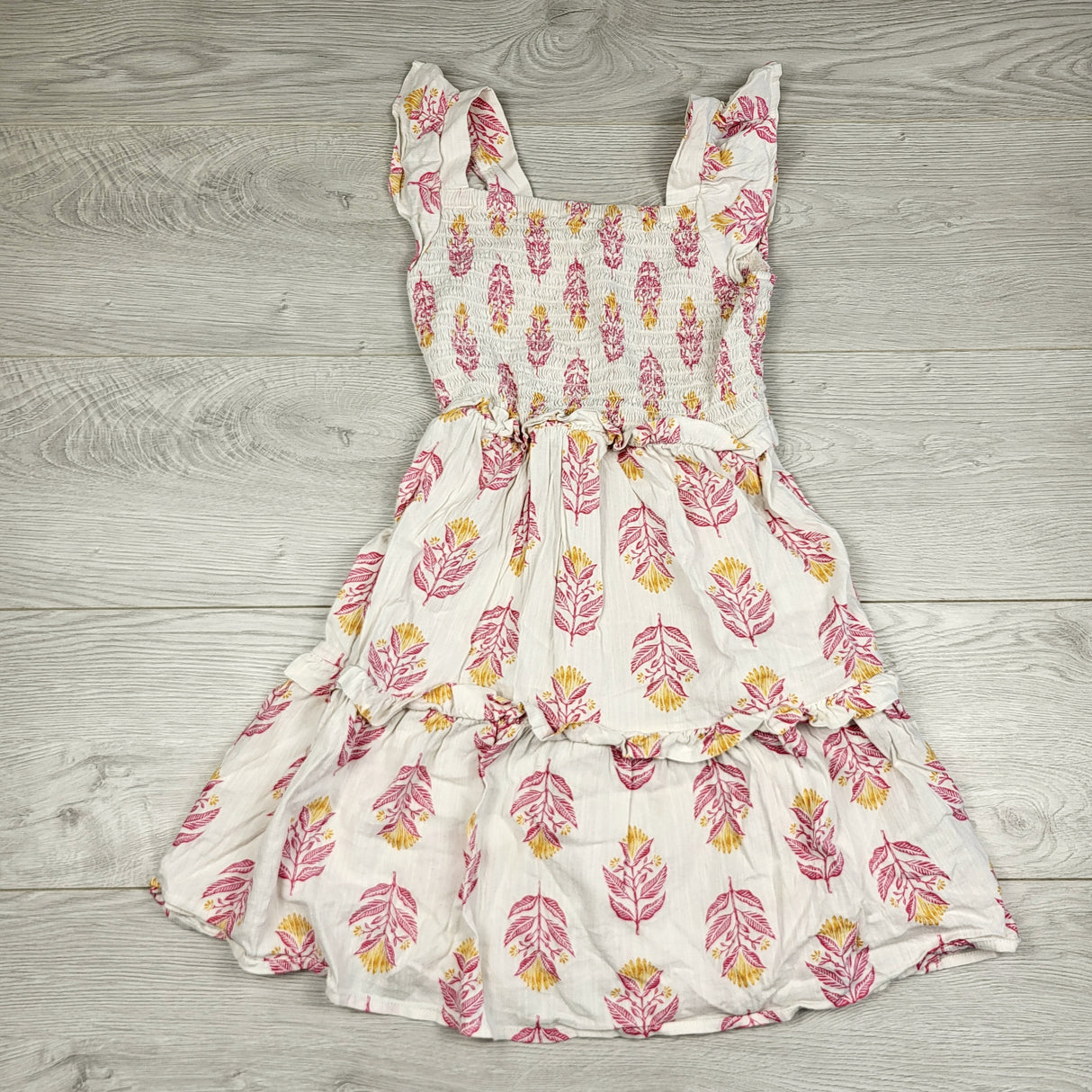 MHL2 - Old Navy flocked floral print sleeveless dress. Size 8