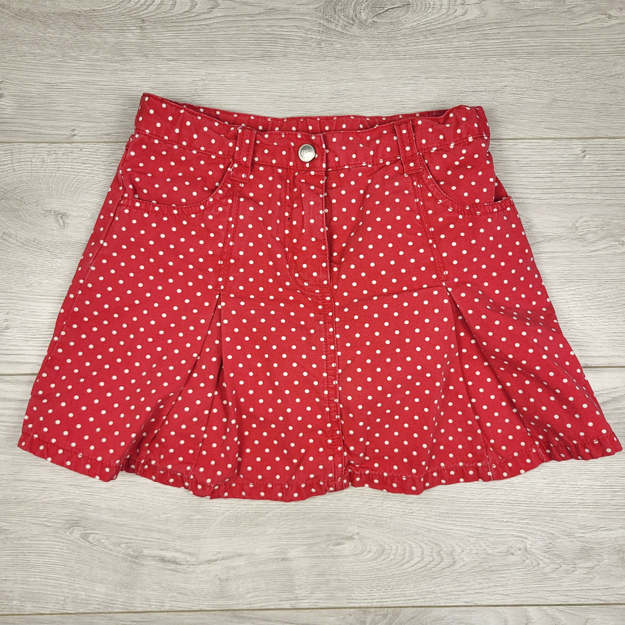 MHL2 - Gymboree red polka dot skirt with built in shorts. Size 7