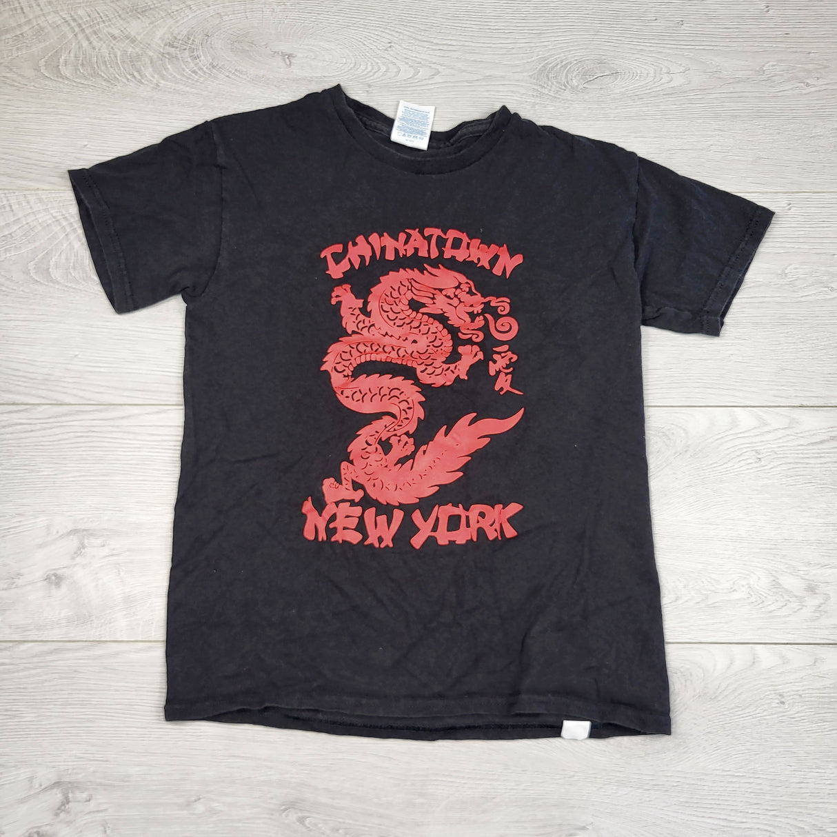 MHL2 - Black Chinatown New York t-shirt. Size medium