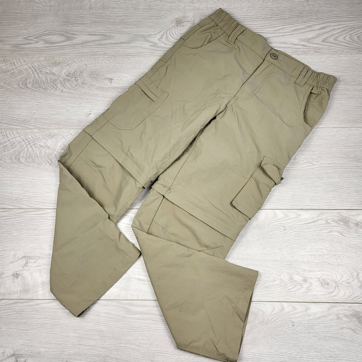 MHL2 - Tan trail pants with zip away legs. Size medium (8ish)