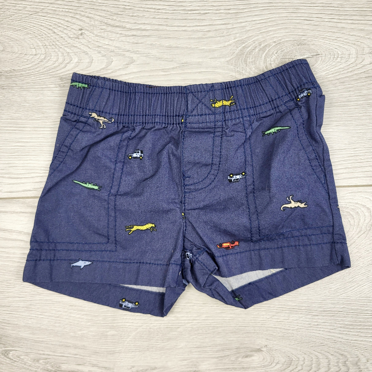 STFT1 - Carters blue shorts. Size 3 months
