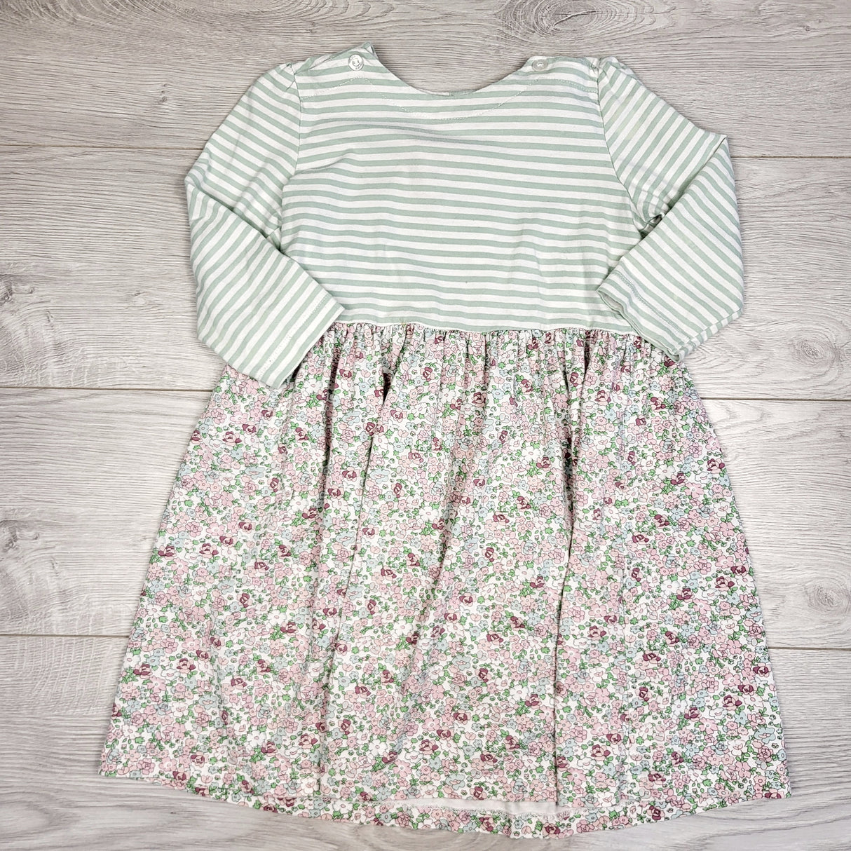 RDZ1 - Bisby striped and floral print dress. Size 5T