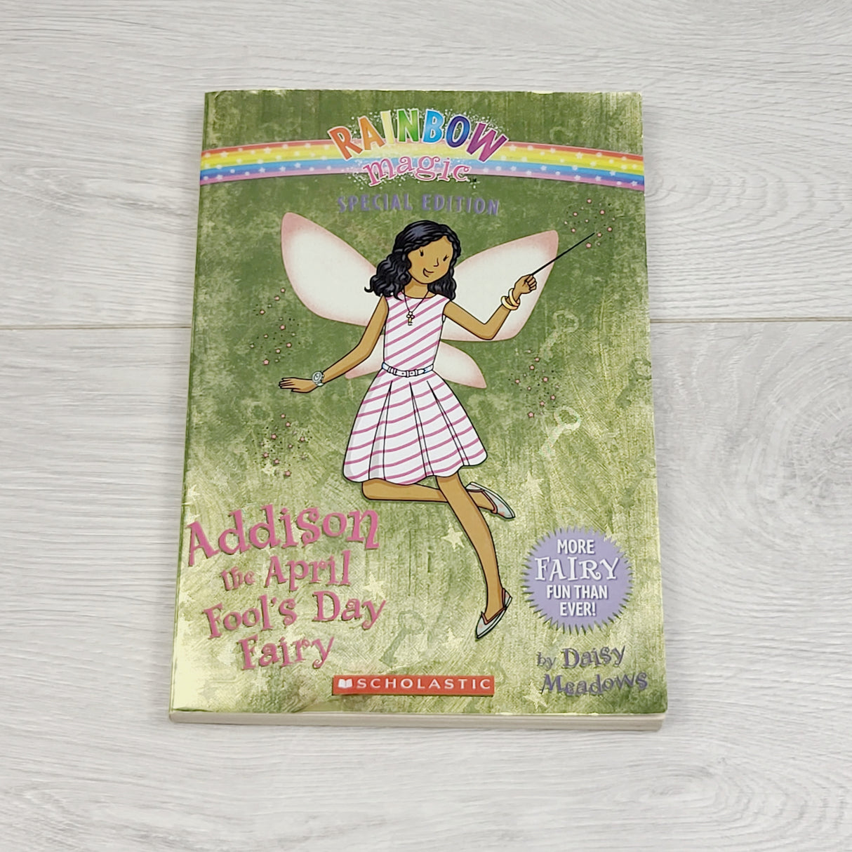 MBRS1 - Rainbow Magic: Addison the April Fool's Day Fairy. Soft cover chapter book