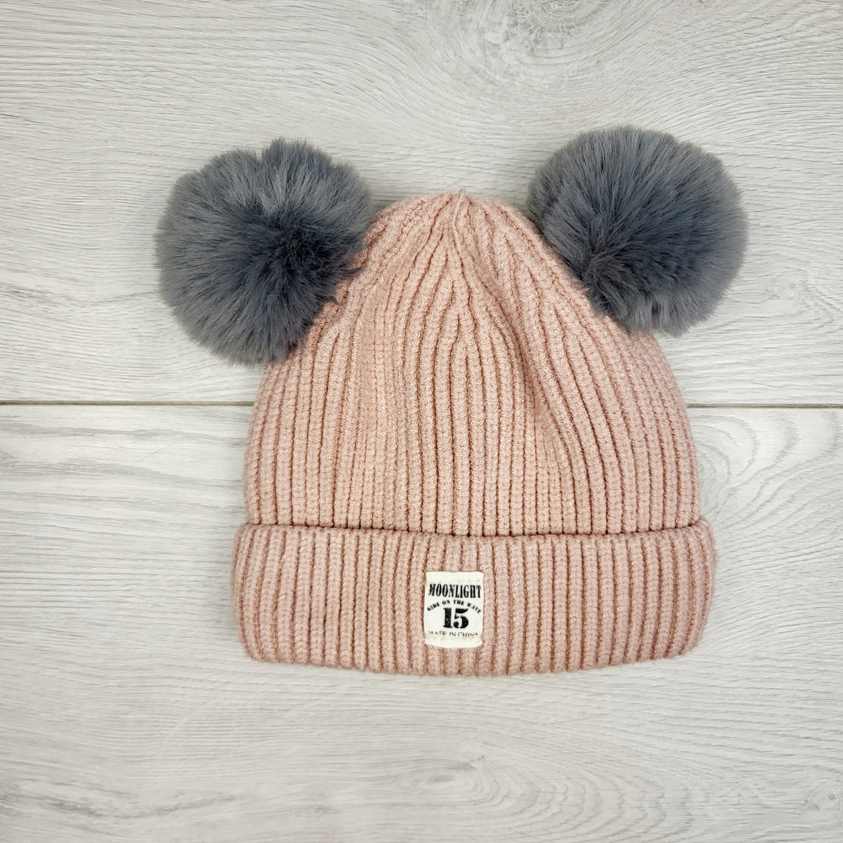 JRSH1 - Pink pom pom toque. Infant sized