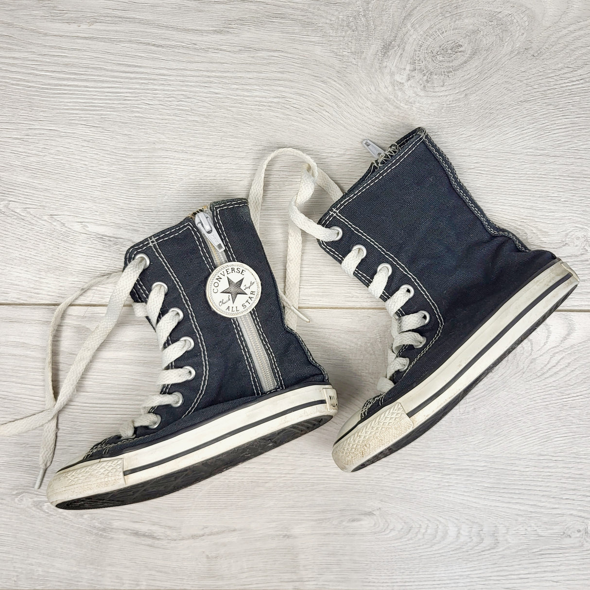 OAG1 - Converse black super high top shoes. Size 8