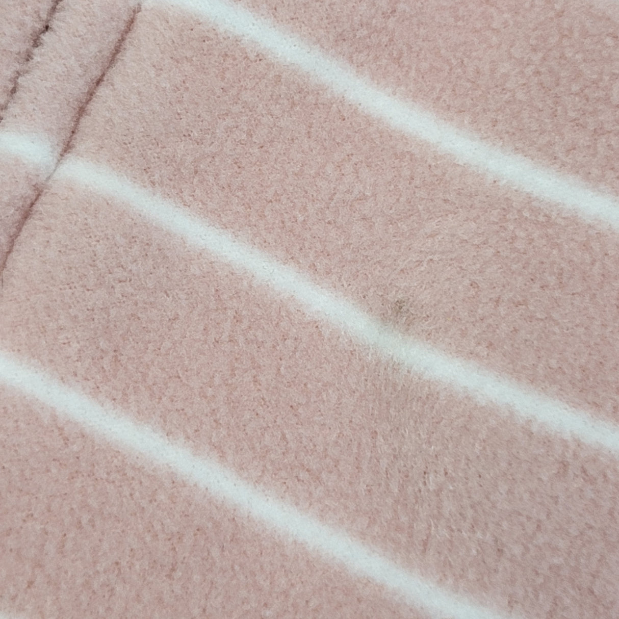 STML1 - Old Navy pink striped sherpa lined fleece bunting suit. Size 12-18 months