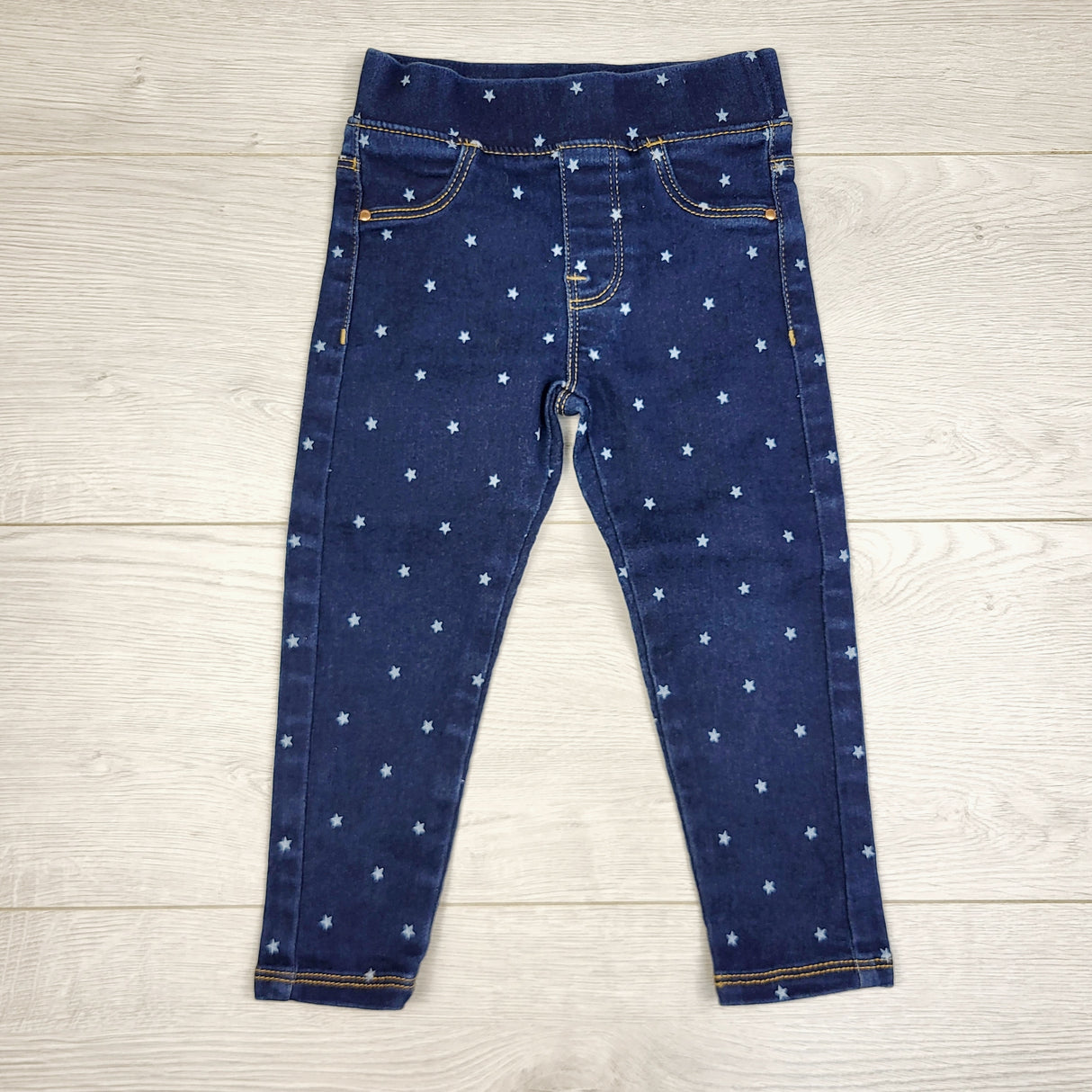 STML1 - George denim jeggings with stars. Size 2T