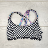 ESZ1 - Ivivva reversible checked sports bra. Size 8