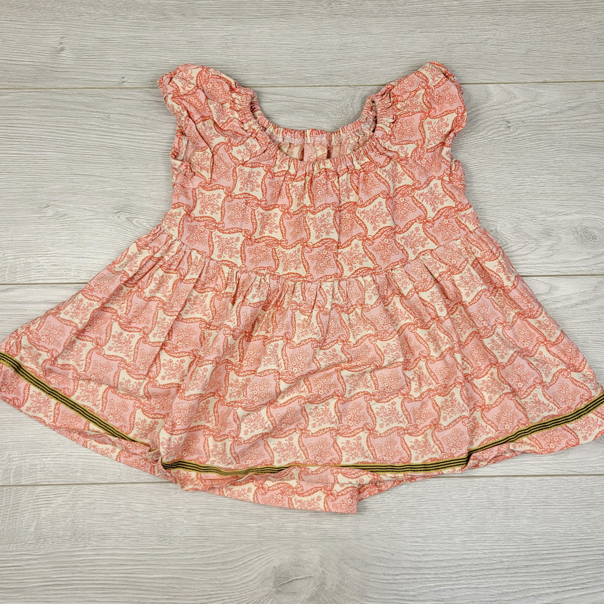 ESZ1 - Matilda Jane pink patterned dress. Size 2T
