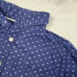 CBRD1- Carters blue patterned button down shirt. Size 6