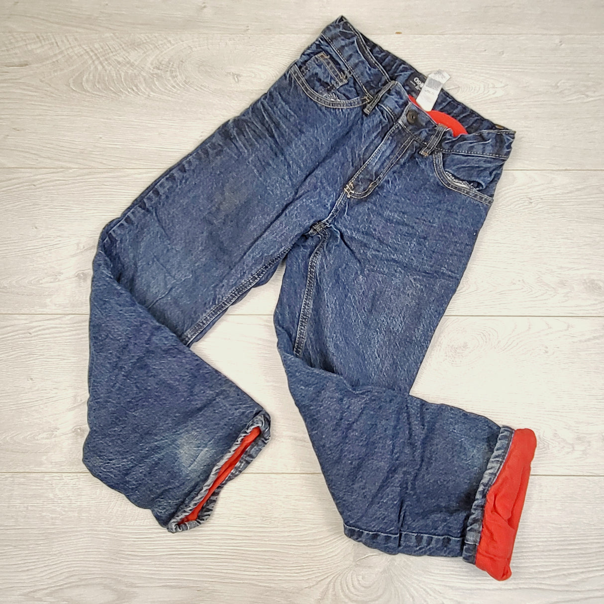 CBRD1 - Oshkosh fleece lined jeans. Size 8
