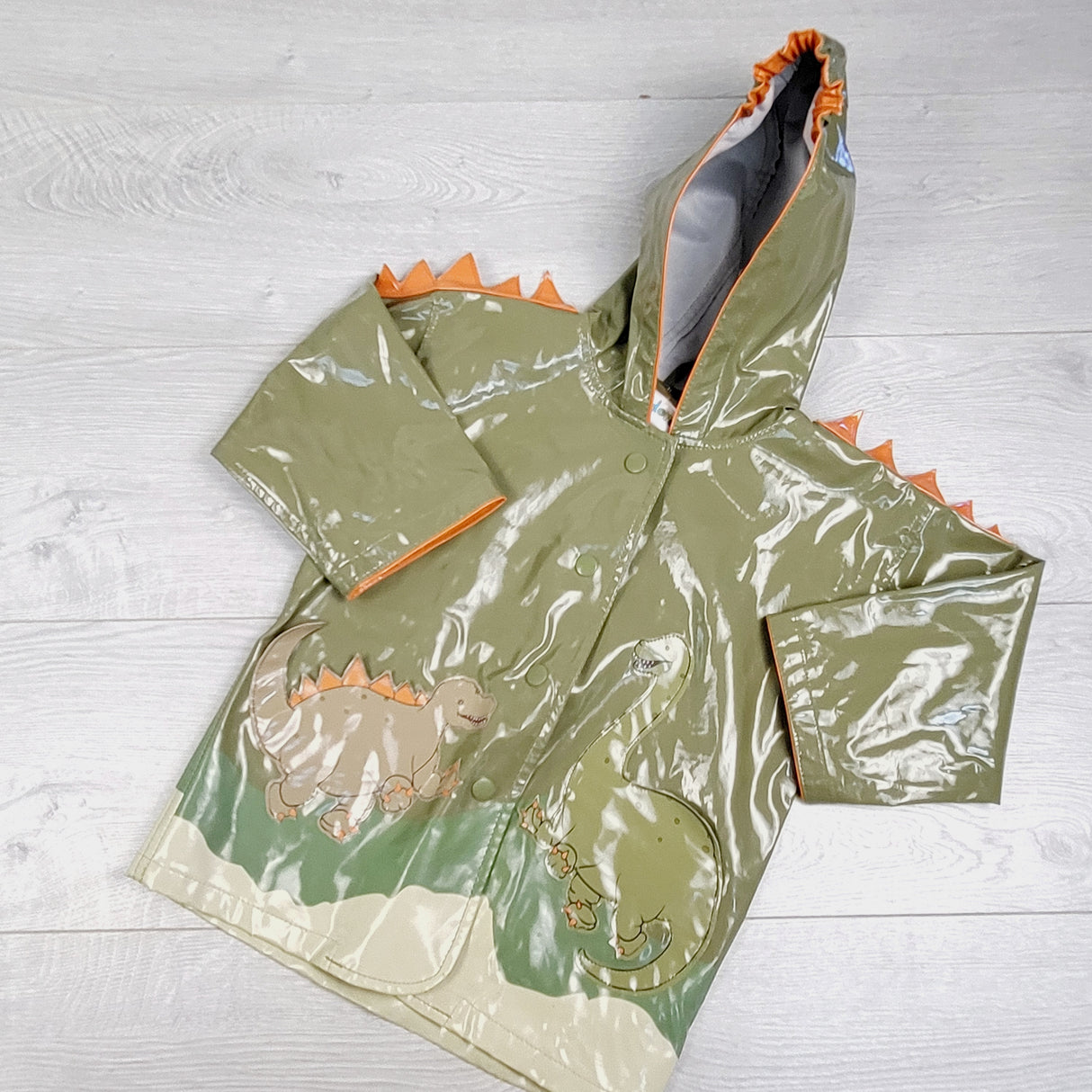 COHI1 - Kidorable dinosaur rain jacket. Size 2T
