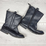 ESZ2 - Black side zipper boots. Size 11