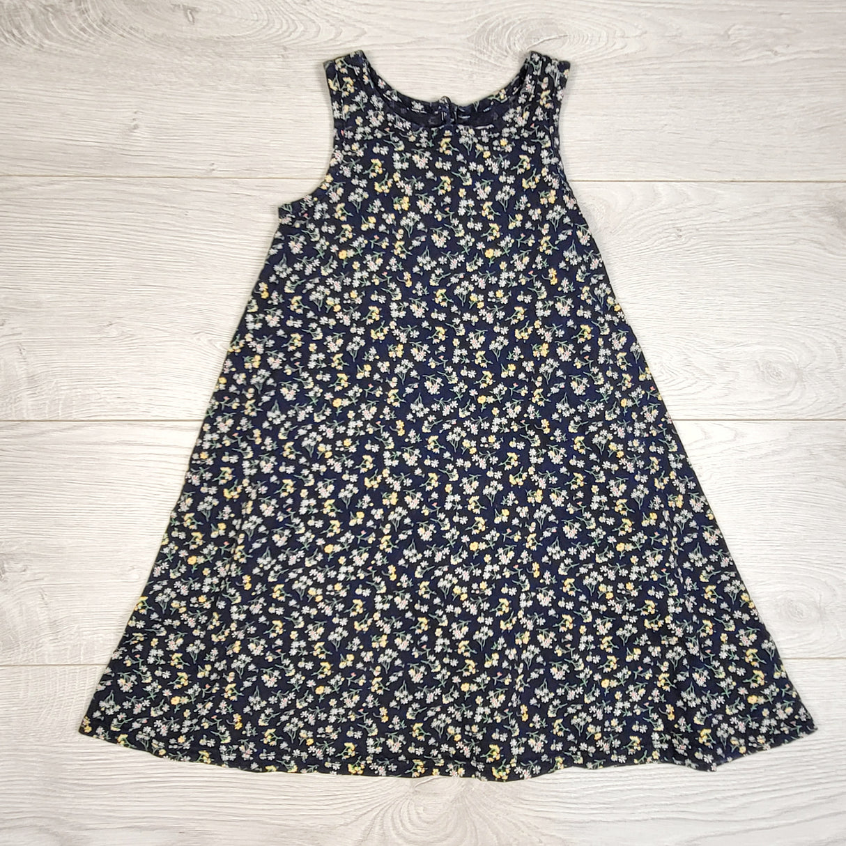 LESB1- Gap navy floral print sleeveless dress. Size 5T