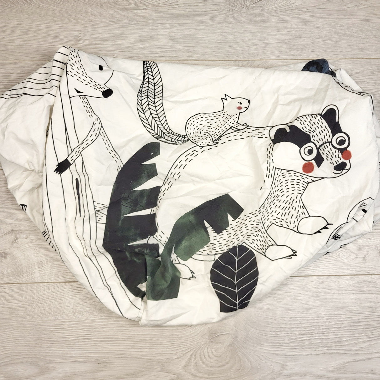 LESB1 - Fitted crib sheet with animals