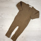 GEND1 - Jamie Kay green ribbed romper. Size 1 Year