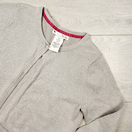 TBRG2 - Nula Bug grey and silver sparkle sweater. Size 8