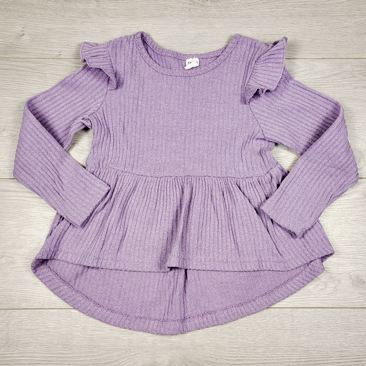 TBRG2 - Shein purple ribbed knit top. Size 6