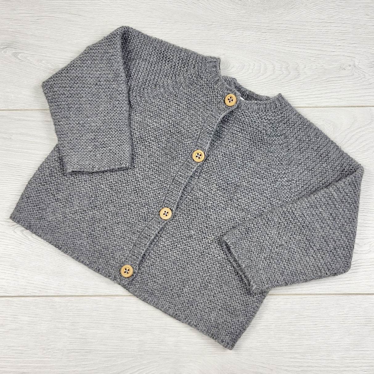 STHA1 - Zara grey cardigan sweater. Size 3-6 months