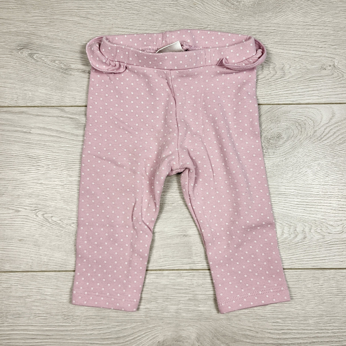 STHA1 - Mayoral pink polka dot leggings. Size 2-4 months