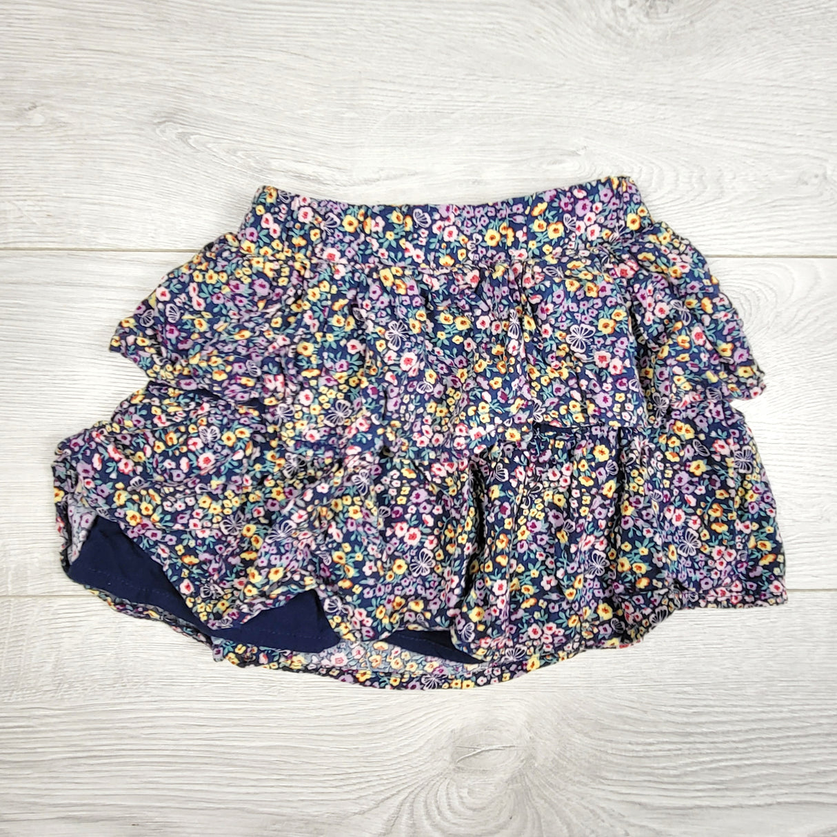 LKAN1 - Garanimals tiered floral print rayon skirt. Size 4T