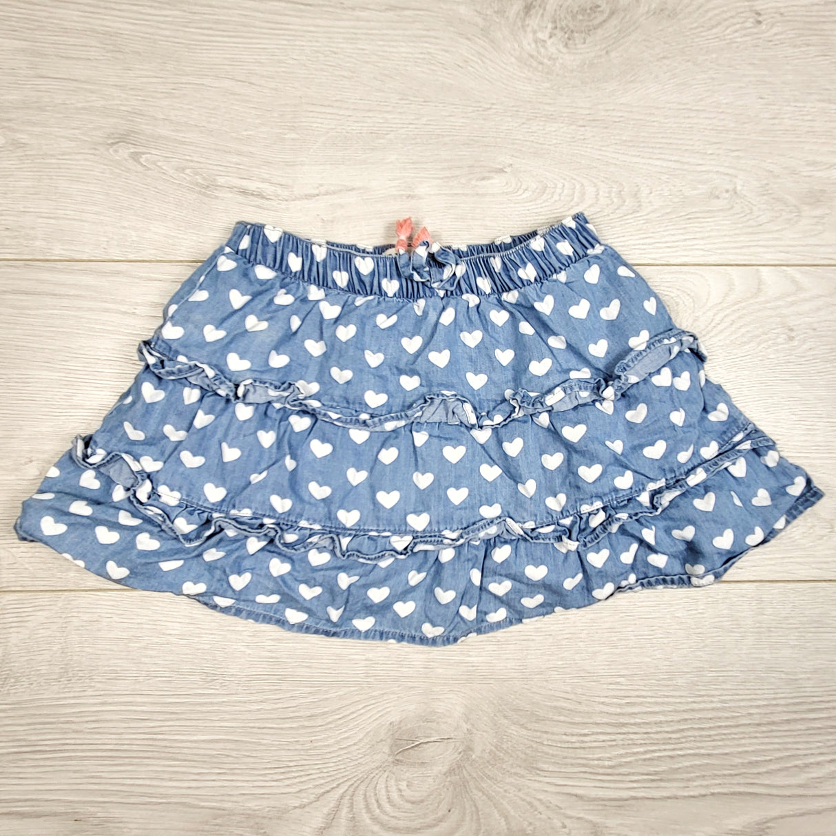LKAN1 - Hatley chambray skirt with hearts. Size 2T 🍁