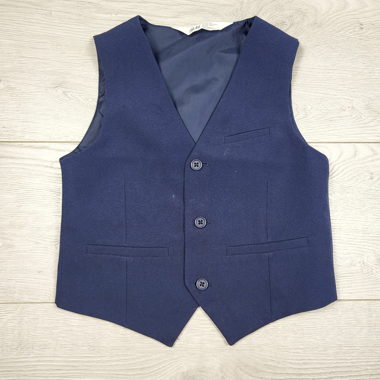 TGSS1 - H and M blue dressy vest. Size 5/6