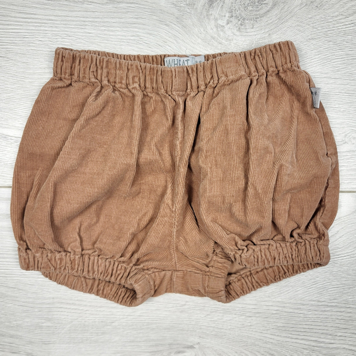 SAHU1- Wheat brown corduroy shorts. Size 12 months