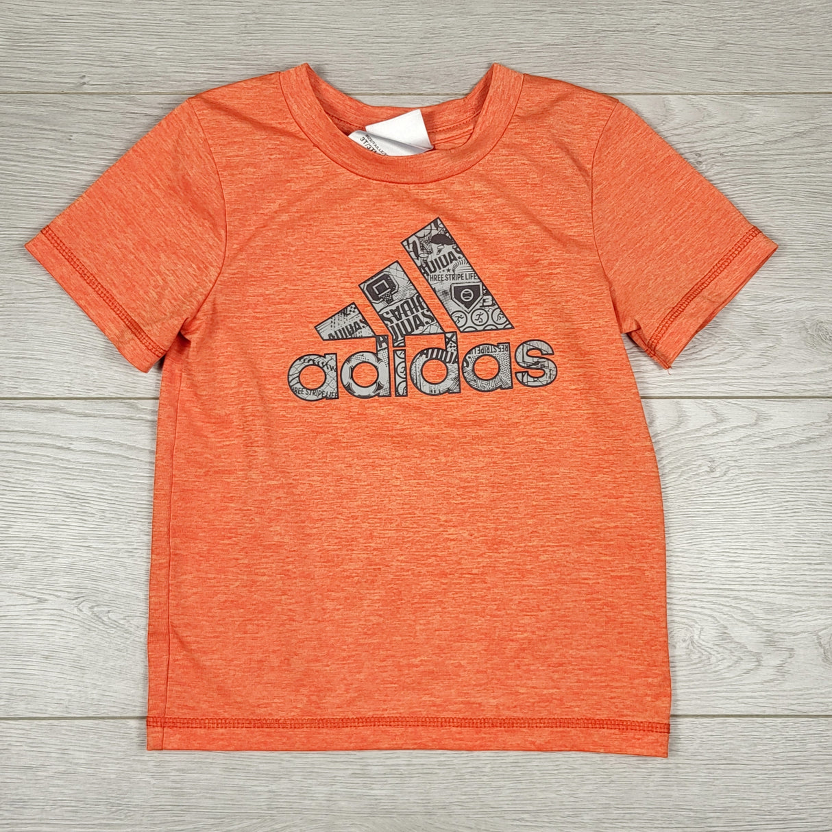 DMKY1 - Adidas orange quick dry t-shirt. Size 3T