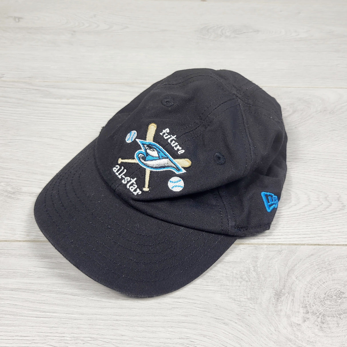 DMKY1 - New Era black baseball cap. Infant sized