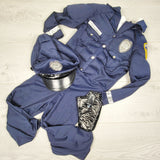 LKAN3 - Muscle Cop costume. Size small (approx 3/4T)