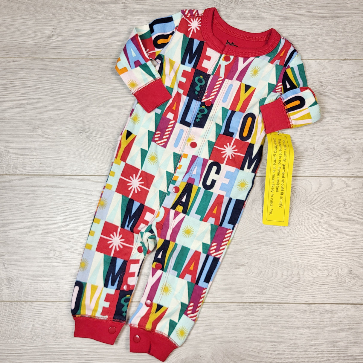 DMKY2 - NEW - Indigo holiday sleeper. Size 3-6 months