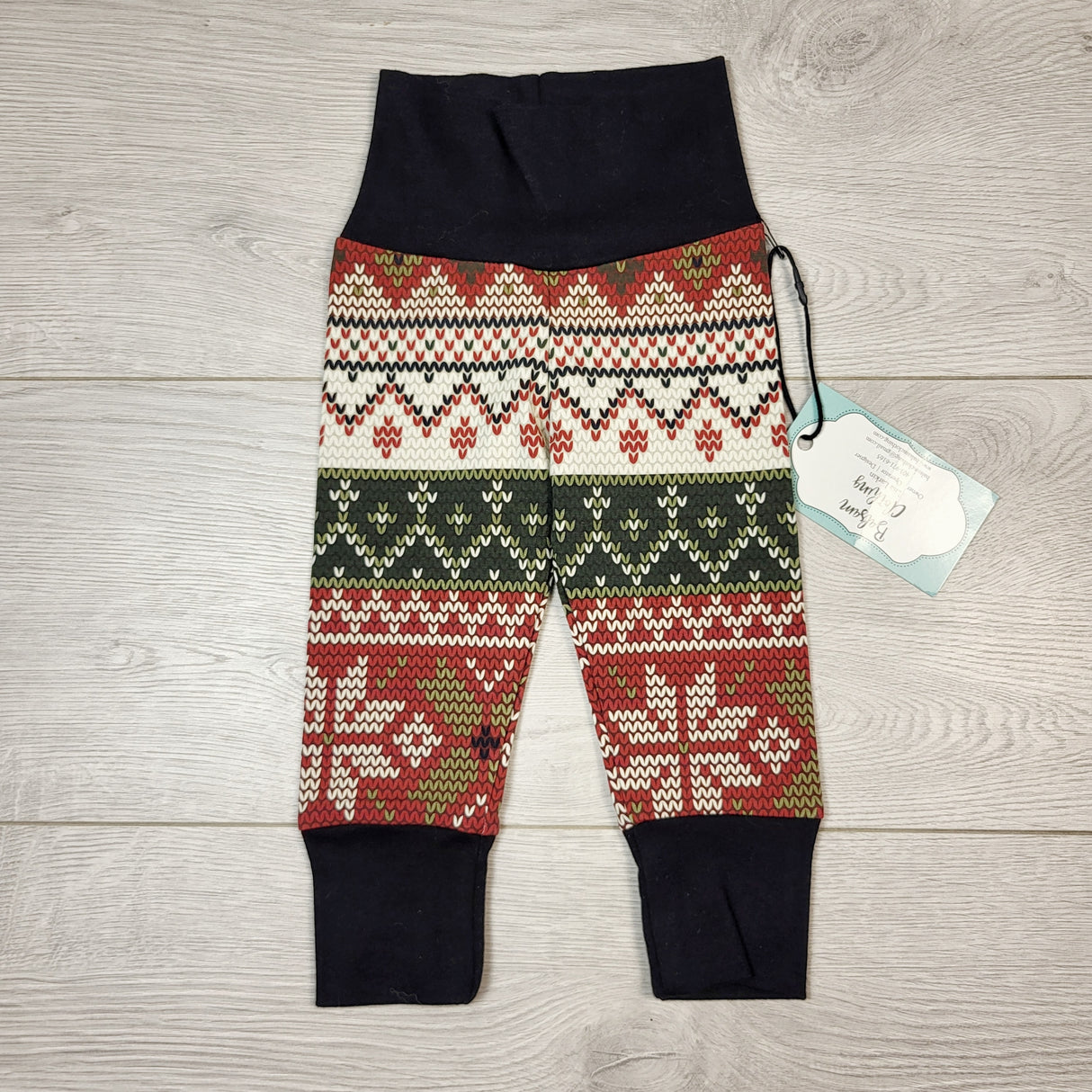DMKY2 - NEW - Balsam Clothing winter themed leggings. Size 0-6 months