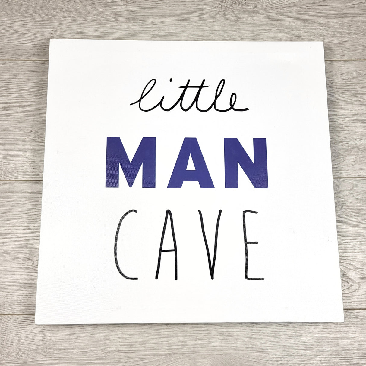 TGSS3 - "Little Man Cave" canvas wall hanging. LOCAL pick up or delivery only