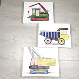 TGSS3 - Trio of construction themed wall hangings. LOCAL pick up or delivery only