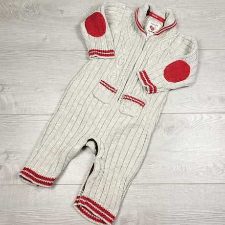 KAMG2 - Gap cable knit sweater romper. Size 6-12 monthss