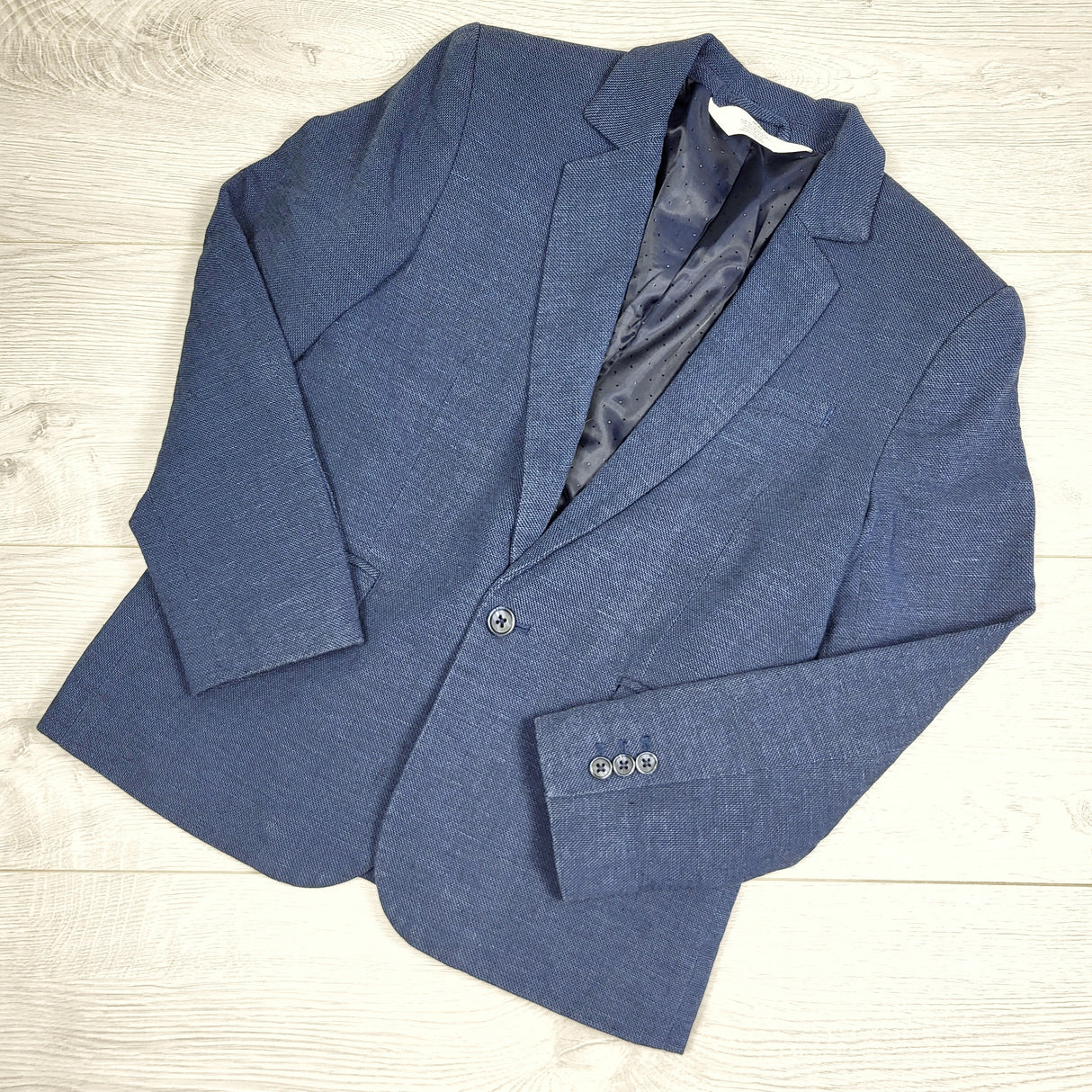 ACRM1 - H and M blue suit jacket/ blazer. Size 8/9