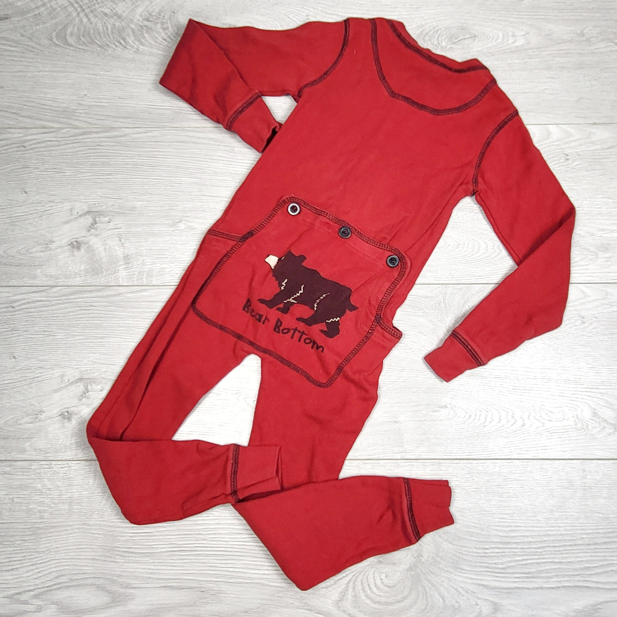 LUGE1 - Lazy One red flapjack sleeper. Size 3T