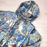 DMKY4 - Burton animal / forest patterned Dry Ride snow jacket. Size large